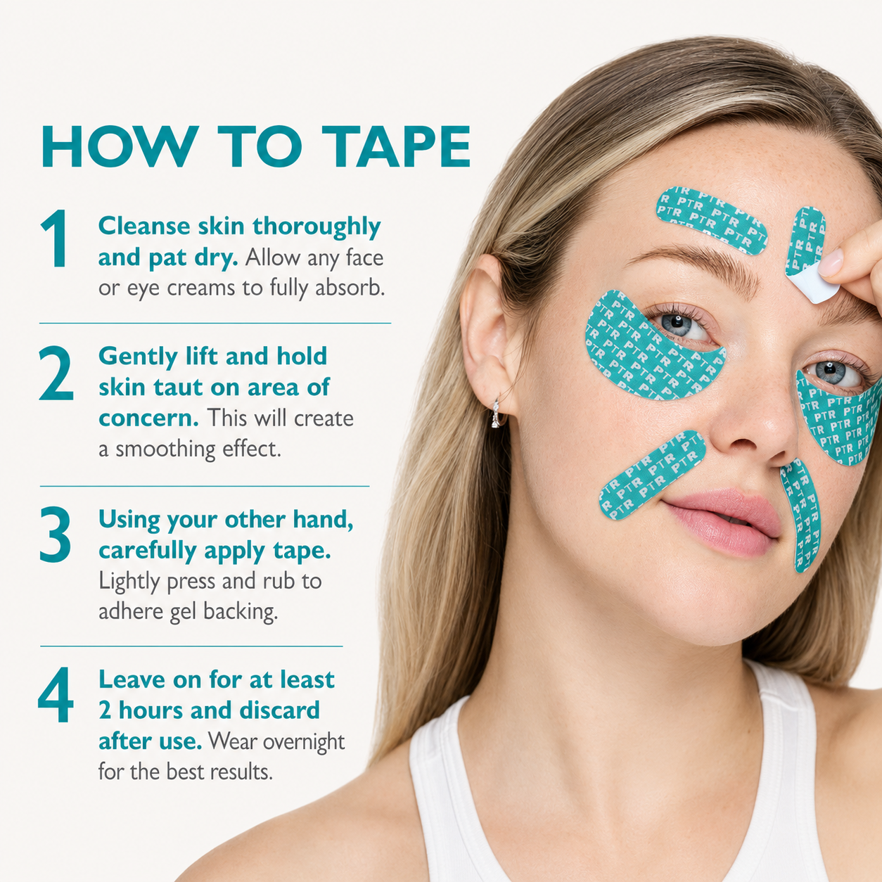 Peptide Skinjection Peptide Infused Face + Eye Tape