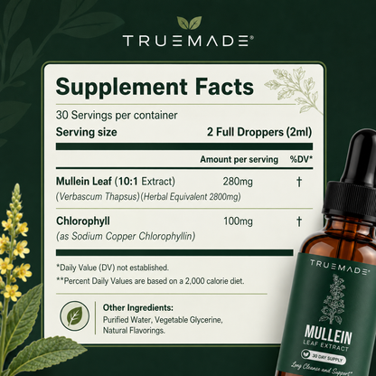 TRUEMADE™ Mullein + Chlorophyll Lung Drops