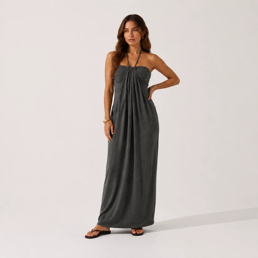 TRUEMADE™ Halter Tie Back Maxi Dress with Pockets [Private Listing for U3659841]